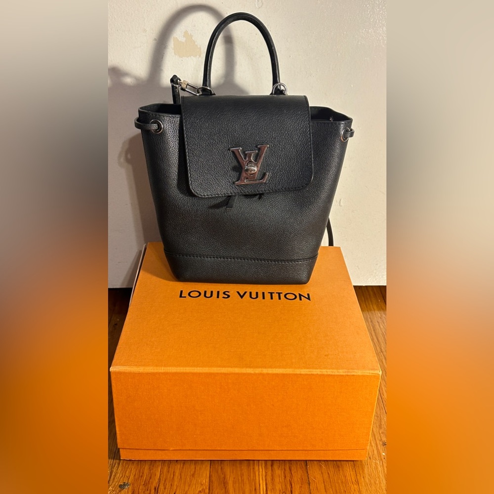 Louis Vuitton Mini Black Clasp Backpack